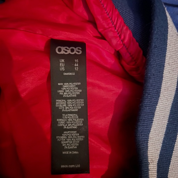 Vintage ASOS embroidered Koi fish bomber - Picture 4 of 6